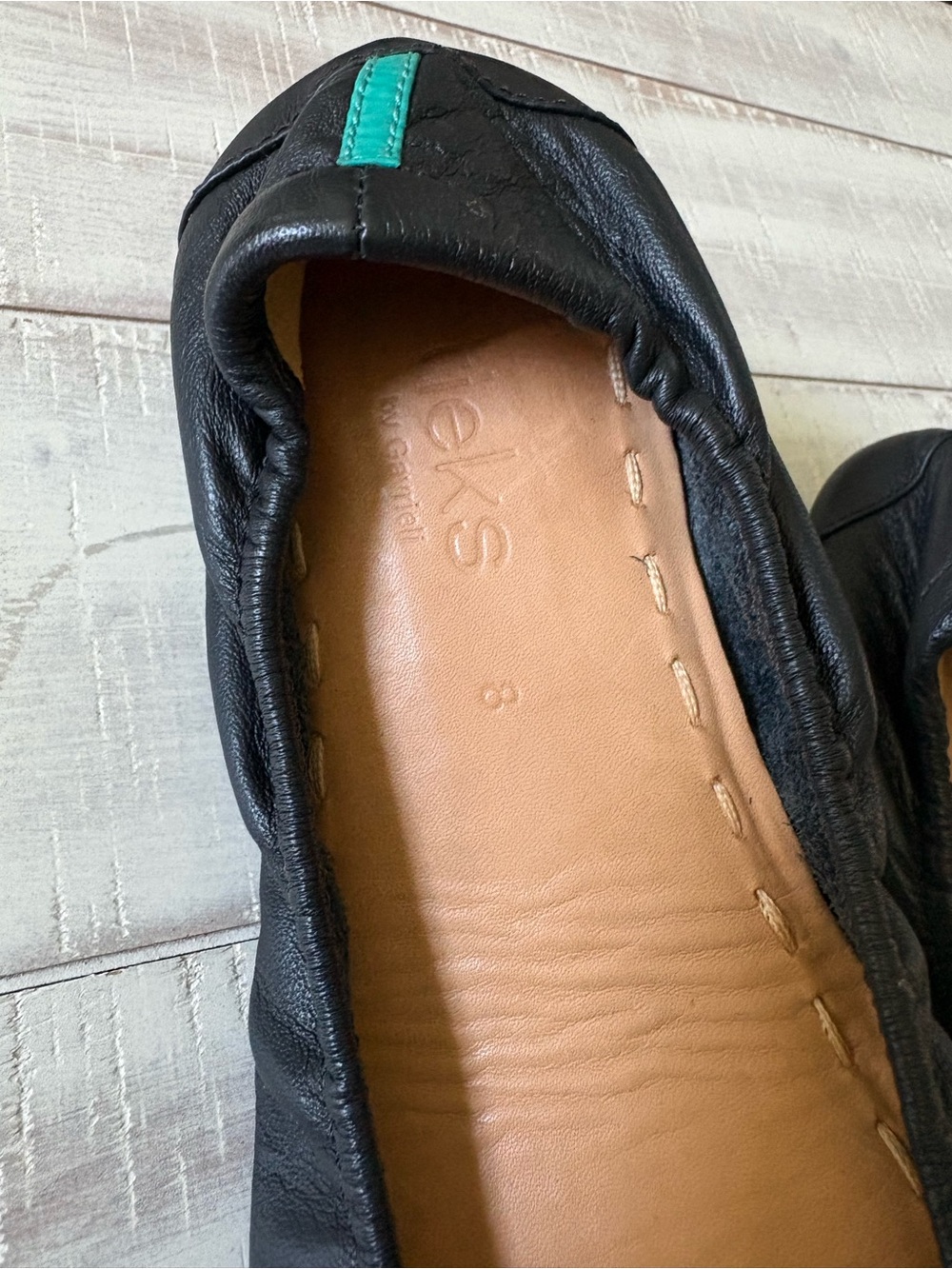 Tieks Black Leather flats - Picture 3 of 4